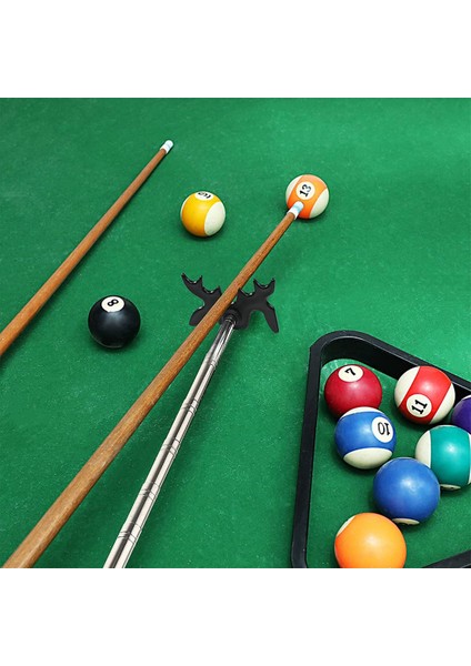 Köprü Başlığı ile Geri Çekilebilir Bilardo Isteka Çubuğu Köprüsü, Bilardo Masası Için Bilardo Bilardo Isteka Aksesuarı, Köprü Başlığı, Siyah (Yurt Dışından)
