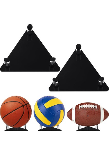 Akrilik Top Standı Tutucu, Basketbol Futbol Voleybol Futbol Rugby Topları Için Spor Topu Depolama Vitrin 2 Paket (Yurt Dışından) fırsatları