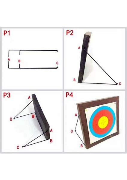 Taşınabilir Okçuluk Hedef Braketi Eğitim Hedefleri Panoları Eva Xpe Okçuluk Hedefi Için Çerçeve Hedef Standı (Yurt Dışından) indirimleri