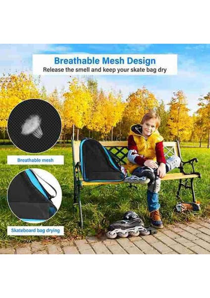 Paten Çantası Paten Çantası, Dörtlü Patenlere, Tek Sıralı Patenlere ve Çoğu Paten Aksesuarlarına Uygun Paten Çantası (Yurt Dışından) indirimleri