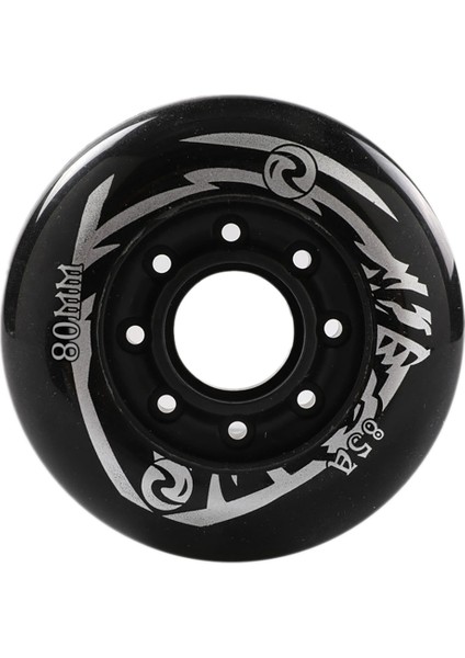 Paten Tekerlekleri Yüksek Elastik Aşınmaya Dirençli Fren Tekerlekleri Tek Sıralı Paten Tekerlekleri Tekerlekli Paten Düz Çiçek Tekerlekler 80MM (Yurt Dışından)