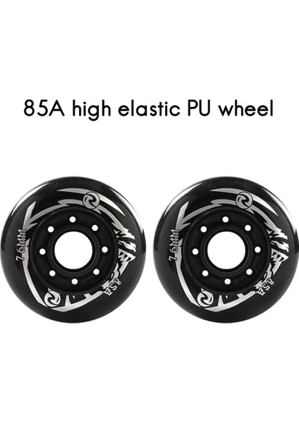 Paten Tekerlekleri Yüksek Elastik Aşınmaya Dirençli Fren Tekerlekleri Tek Sıralı Paten Tekerlekleri Tekerlekli Paten Düz Çiçek Tekerlekler 80MM (Yurt Dışından)