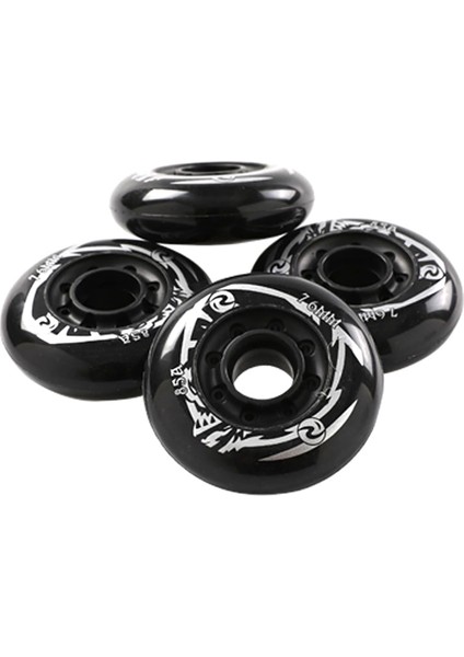 Paten Tekerlekleri Yüksek Elastik Aşınmaya Dirençli Fren Tekerlekleri Tek Sıralı Paten Tekerlekleri Tekerlekli Paten Düz Çiçek Tekerlekler 80MM (Yurt Dışından)