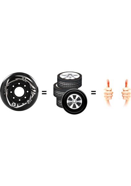 Paten Tekerlekleri Yüksek Elastik Aşınmaya Dirençli Fren Tekerlekleri Tek Sıralı Paten Tekerlekleri Tekerlekli Paten Düz Çiçek Tekerlekler 80MM (Yurt Dışından)
