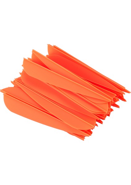 Arrows Vanes Dıy Okçuluk Okları Için 4 Inç Plastik Tüy Fletching 50 Paket (Turuncu) (Yurt Dışından)