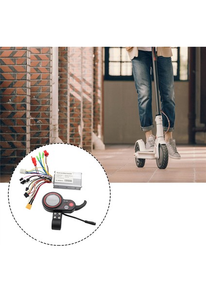 48V Kontrol Cihazı + ZQ-100 Kilometre Ölçer Hız Ayarlanabilir Elektrikli Scooter Ölçer 6 Pin Ekran Elektrikli Scooter Için (Yurt Dışından) fırsatları