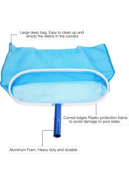 Katı Plastik Çerçeveli Havuz Skimmer Havuz Skimmer Ağı, Yüzme Havuzlarının, Spa ve Çeşmelerin Yapraklarının Temizlenmesi Için Havuz Ağları (Yurt Dışından)