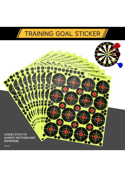 160 Adet 2 Inç Reaktif Sıçrama Parlayan Floresan Kağıt Hedef Avcılık Okçuluk Eğitimi Atış Aksesuarları (Yurt Dışından) modelleri
