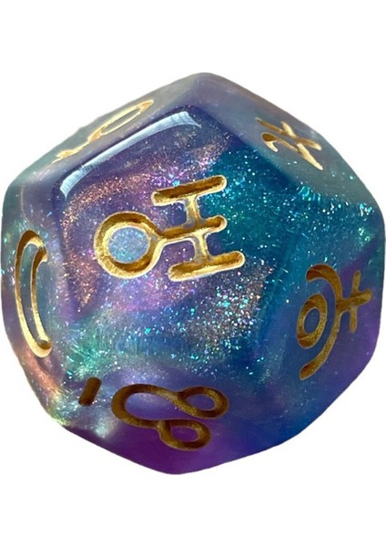 3 Adet 12 Taraflı Astrolojik Zar, Kehanet, Astroloji, Tarot Kartı Aksesuarları, 12 Taraflı Zar, Zar Seti (Yurt Dışından) fırsatları