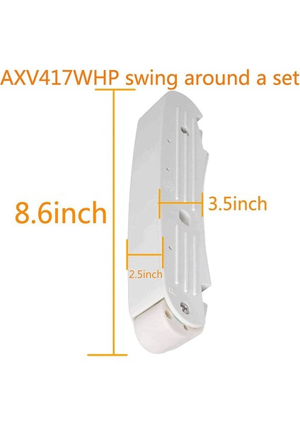Hayward Navigator Havuz Elektrikli Süpürgeler Için AXV417WHP Havuz Temizleyici Pod Seti ve AXV414P Pod Ayakkabıları (Yurt Dışından)