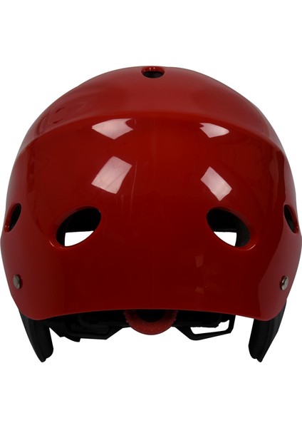 Güvenlik Koruyucu Kask 11 Su Sporları Için Solunum Delikleri Kayık Kano Sörf Paddleboard - Kırmızı (Yurt Dışından)