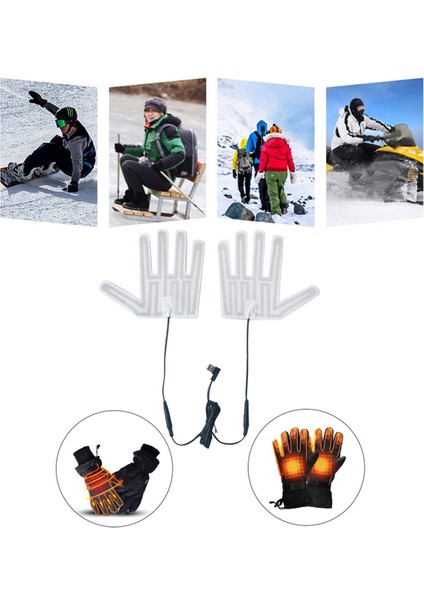 USB Isıtmalı Eldiven Pedi Kış Sıcak 5 Parmak Eldiven Isıtma Pedi Elektrikli Isıtma Filmi Eldiven Isıtma Levhası Kayak Için (Yurt Dışından) modelleri