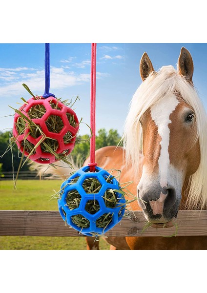 2 Paket At Ödül Topu Hay Oyun Topu, Keçi Hay Topu Asılı Besleme Oyuncağı Koyun At Keçi Besleyici ve Stresi Azaltma (Yurt Dışından) indirimleri