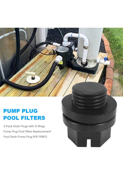 Paket Tahliye Tapaları O-Halkalı Pompa Fişi Havuz Filtreleri Hayward Pompaları Için Yedek Havuz Tahliye Pompası Fişi SPX1700FG (Yurt Dışından) fırsatları