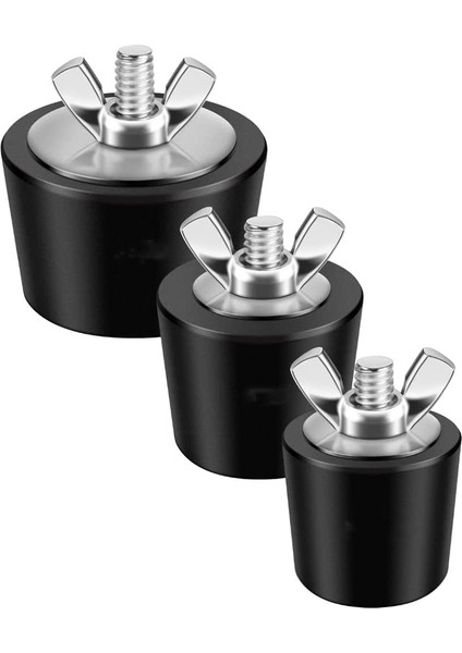 3pcs Havuz Kışa Hazırlama Fişleri, 3 Boyut, 1 Inç, 1,25 Inç ve 1,5 Inç, Vidalı Yüzme Havuzu Kış Genişletme Fişleri (Yurt Dışından)