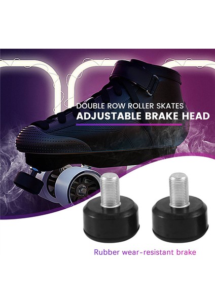 2 Adet Çift Sıra Paten Durdurma Evrensel Fren 85A Kauçuk Ayarlanabilir Fren Kafası Açık Hava Paten Silindiri Değişimi (Yurt Dışından) fırsatları