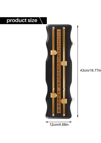 Bilardo Skorbord Duvara Monte Skorbord Snooker Skorbord Uluslararası Vitray Skorbord Siyah (Yurt Dışından)