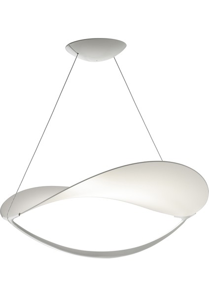 Foscarini Plana Beyaz Alüminyum LED Sarkıt Avize