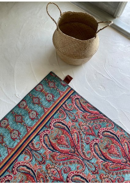 Floret Turkuaz Halı 135X210 cm modelleri
