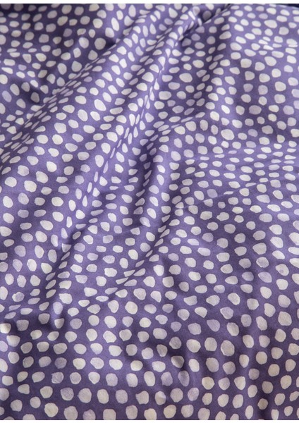 Dots Veri Pery Mor Çift Kişilik Nevresim Takımı 200X220 cm