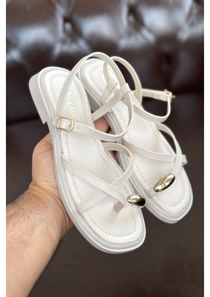 Kadın Robena Parmak Arası Sandalet - Ten Deri fiyatları