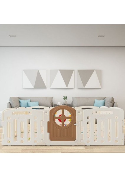 Kahverengi Kapılı Bebek Oyun Çiti 210 x 140 cm fiyatları