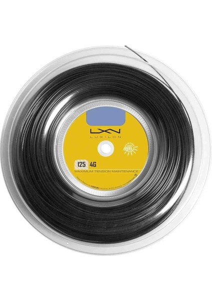 Luxilon 4g Siyah 125 Reel Tenis Raketi Kordajı WR8308301125