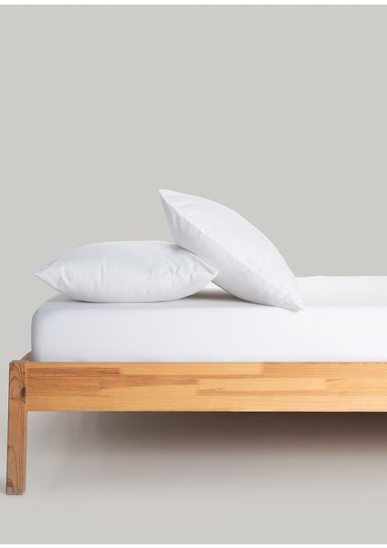 Percale Beyaz 2'li Yastık Kılıfı Seti