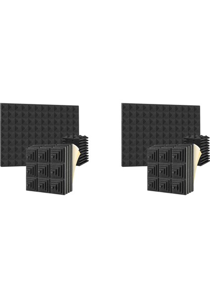 24PACK Akustik Köpük Panel, Kendinden Yapışkanlı Ses Geçirmez Köpük 2 İNÇX12 İNÇX12 Inç, Stüdyo Ev Için Gürültü Emici Köpük (Yurt Dışından)