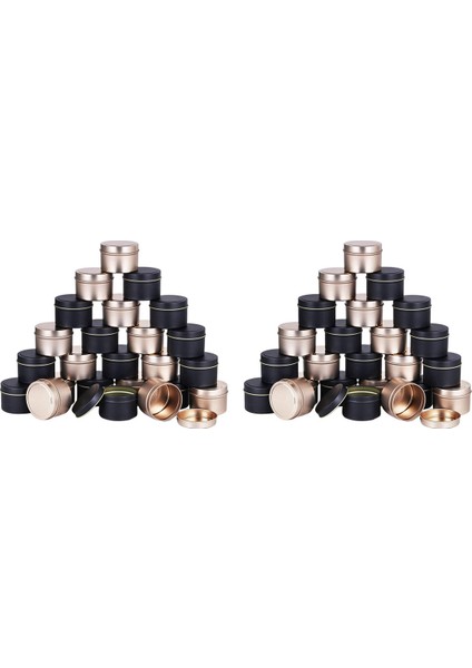 48 Paket Kapaklı Mum Teneke Kutular, 4 Oz, Dıy Mum Yapımı Için Metal Mum Kavanozları, Sanat ve El Sanatları, Parti Hediyeleri ve Hediyeler (Yurt Dışından)