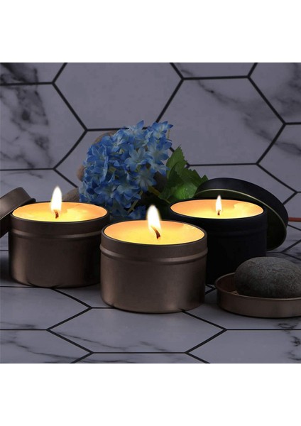 48 Paket Kapaklı Mum Teneke Kutular, 4 Oz, Dıy Mum Yapımı Için Metal Mum Kavanozları, Sanat ve El Sanatları, Parti Hediyeleri ve Hediyeler (Yurt Dışından)