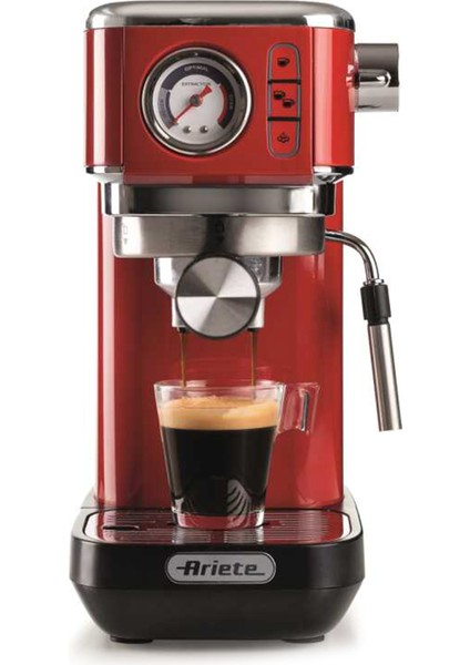 Moderna Espresso Slim 1300 W Kırmızı Kahve Makinesi