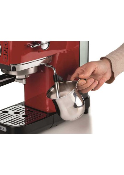 Moderna Espresso Slim 1300 W Kırmızı Kahve Makinesi