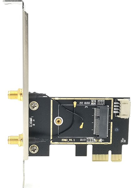 4x Ngff M2 Kablosuz Kart Pcı-E Pcie Masaüstü Bluetooth Dönüştürücü Adaptör ile AX200 9260AC Için 8 Ac Anten (Yurt Dışından)