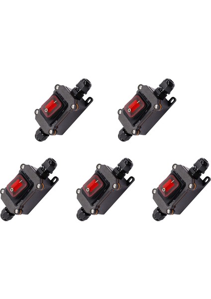 5x IP67 Su Geçirmez Hat Içi Anahtar 12V Dc 20A Yüksek Akım Gücü Su Geçirmez Anahtar (Yurt Dışından)