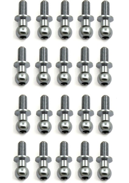 20 Adet M3 Metal Altıgen Başlı Vidalar TT01 TT02 Sakura D5 1/10 Rc Drift Araba Yedek Parçaları Evrensel, Gümüş (Yurt Dışından)