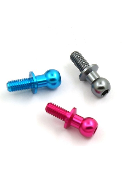 20 Adet M3 Metal Altıgen Başlı Vidalar TT01 TT02 Sakura D5 1/10 Rc Drift Araba Yedek Parçaları Evrensel, Gümüş (Yurt Dışından)