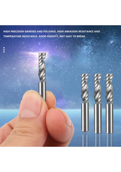 Adet Yukarı Aşağı Kesim 6 mm Spiral Katı Karbür Cnc Router Parmak Freze Sıkıştırma Ahşap Tungsten Parmak Freze Kesicisi Takım Bit (Yurt Dışından)