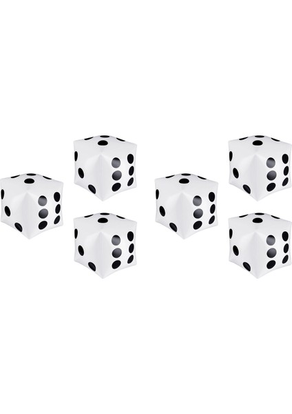 6 Paket Jumbo Şişme Zar 12 Inç Dev Şişme Jumbo Zar Oyun Havuzu Oyuncakları Için Büyük Şişme Zar (Yurt Dışından)