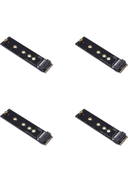 4x M.2 A+E Anahtar Yuvası - M.2 Nvme Adaptör Kartı Ngff - Key-M Genişletme Kartı Nvme Pcı Express SSD Bağlantı Noktası Genişletme Adaptörü (Yurt Dışından)