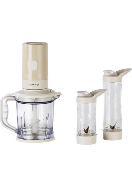 Gem Retro Krem Rengi 500 W Kişisel Blender ve Doğrayıcı