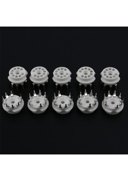 20 Adet Pcb 9pin Seramik B9A Vakumlu Tüp Soket Ses Hıfı Dıy Amper 12AX7 12AU7 12AT7 ECC81 ECC82 ECC83 Gümüş Kaplama (Yurt Dışından)