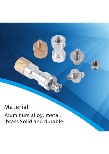 110X Kamera Vidası Adaptörü 1/4 Ila 1/4 Vida 1/4 Ila 3/8 Tripod Vida Adaptörü Dönüştürücü Pirinç Vida Adaptörü Tıkaç Vida (Yurt Dışından)