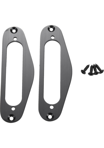 4 Adet Gitar Çerçeve Montaj Halkası Tek Bobin Metal Düz Humbucker Halkası Tl Tarzı Elektro Gitar Siyah (Yurt Dışından)