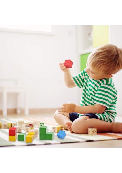 100 Adet Renkli Küpler Ahşap Yapı Taşları Kule Çöker Oyunlar Istifleme Kare Ahşap Oyuncak Eğitici Hediye (Yurt Dışından) fiyatları
