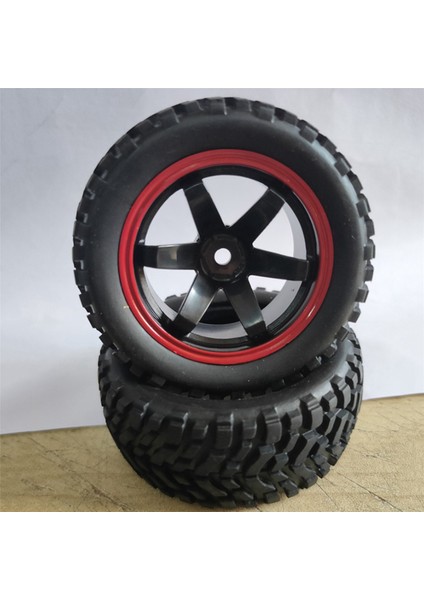 1:10 Araba Için 16X 75MM Kauçuk Lastikler ve 1/10 Ölçekli 94123 Rc Yol Arabası Için Jantlar (Yurt Dışından)