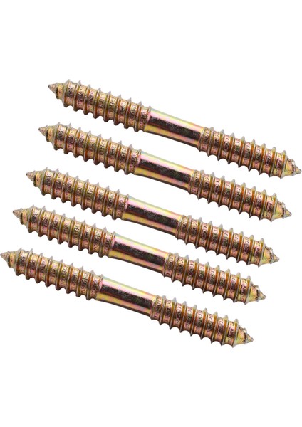 M8 x 70MM Çift Uçlu Ahşap - Ahşap Mobilya Sabitleme Dübel Vidası 5 Adet (Yurt Dışından)