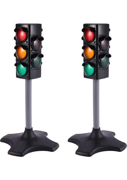 2x Anaokulu Simülasyon Trafik Işıkları Bilişsel Güvenlik Yolu Geçerken Trafik Sinyal Işıkları Çocuk Erken Oyuncaklar (Yurt Dışından)