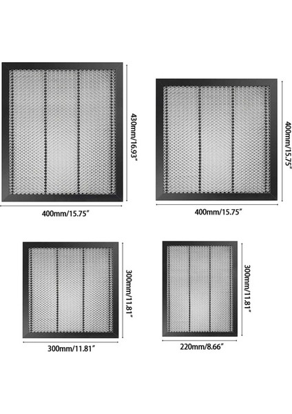 2x Petek Çalışma Masası Çalışma Yatağı 400X400MM Platform Dıy Co2 Mini Gravür Petek Çalışma Masası (Yurt Dışından)