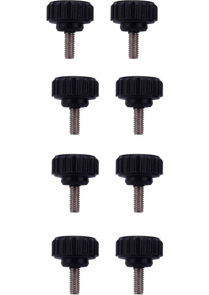 x 10MM Yuvarlak Başlı Vida Kelebek Vidalar Tırtıllı Sıkma Topuzu 8 Adet (Yurt Dışından)